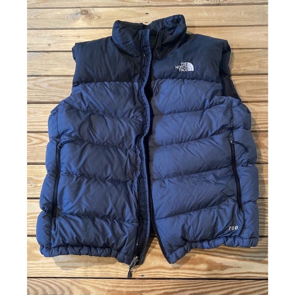 The North Face 700 Fill Down Puffer Vest Size Large Men’s Black Full Zip